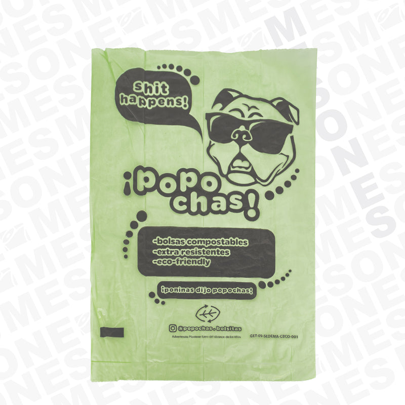 Popo chas Bolsas Compostables / 6 Rollos 81223