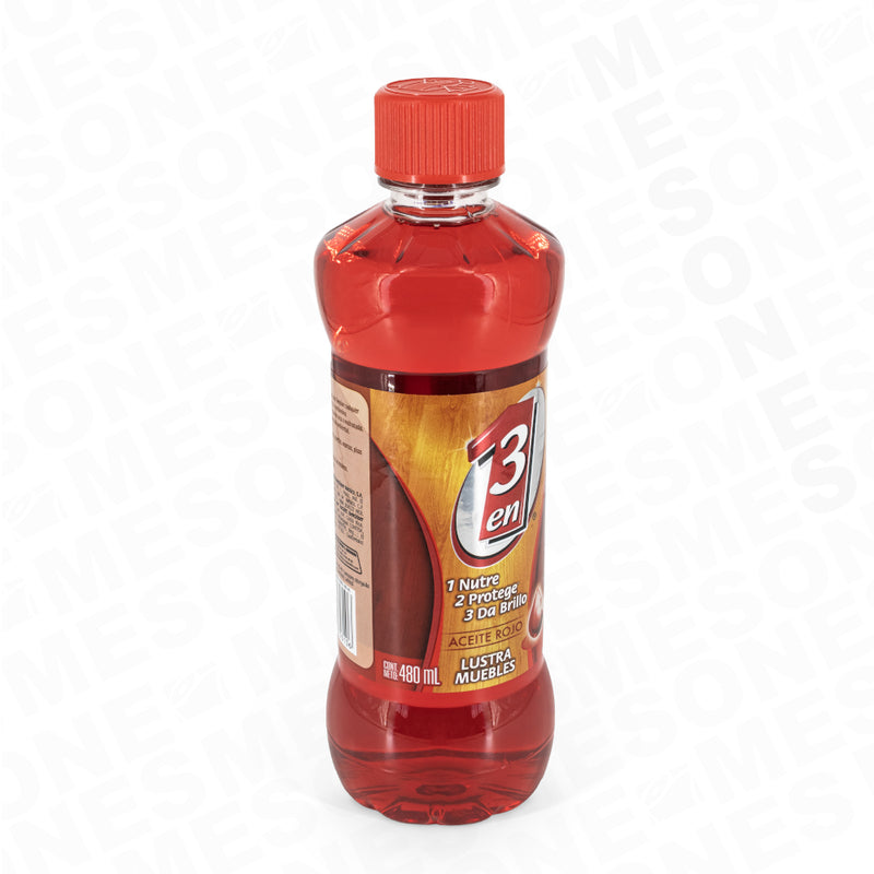 3 en 1 Lustrador Rojo 480 ml/ 1 pieza 53106