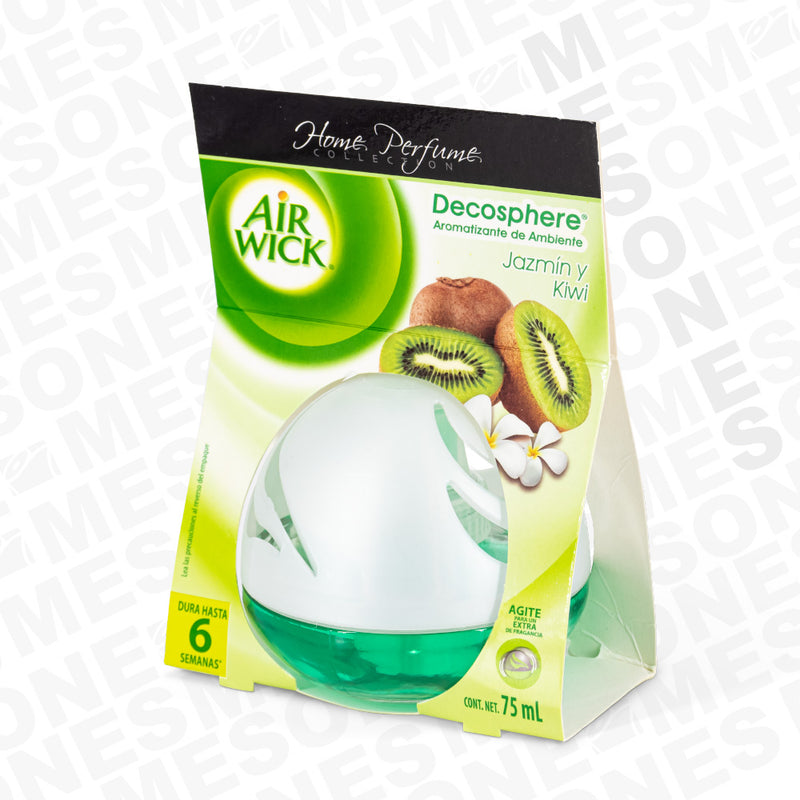 Air Wick Decosphere Aromatizante de Ambiente Kiwi & Jazmín / 1 pieza 67543