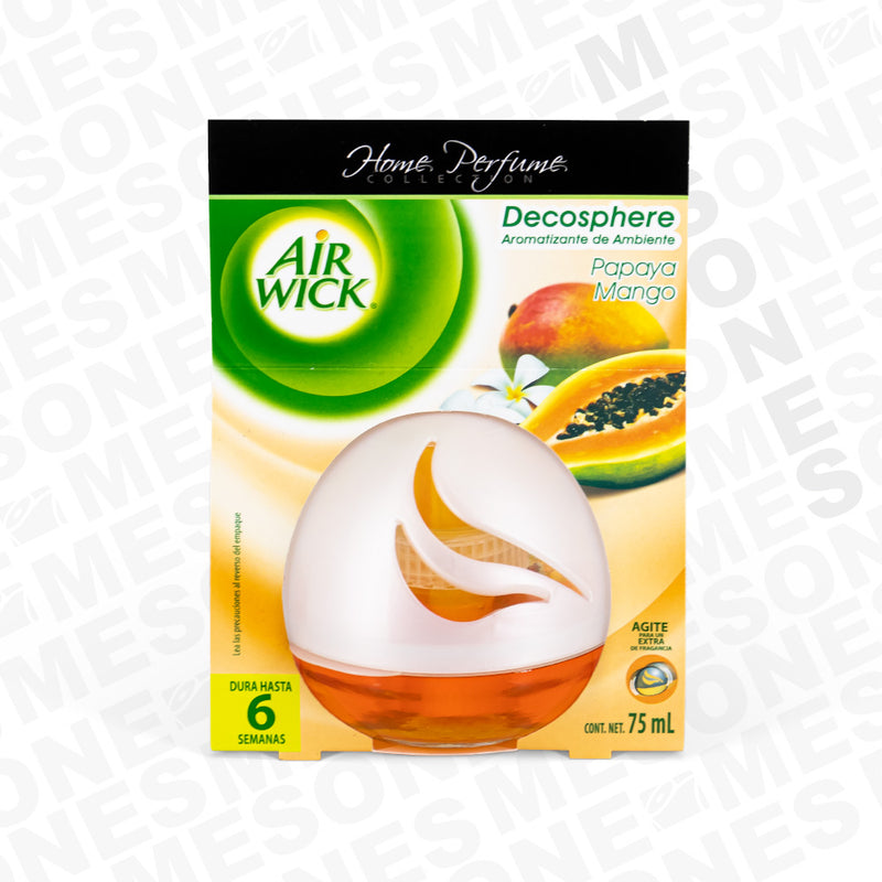 Air Wick Decosphere Aromatizante de Ambiente Papaya & Mango / 1 pieza 76755