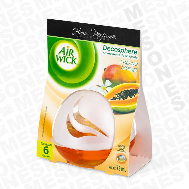 Air Wick Decosphere Aromatizante de Ambiente Papaya & Mango, 76755 –  Bodega de Papel Mesones