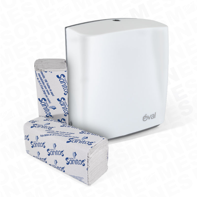 Oval Despachador Toalla Interdoblada | 48605