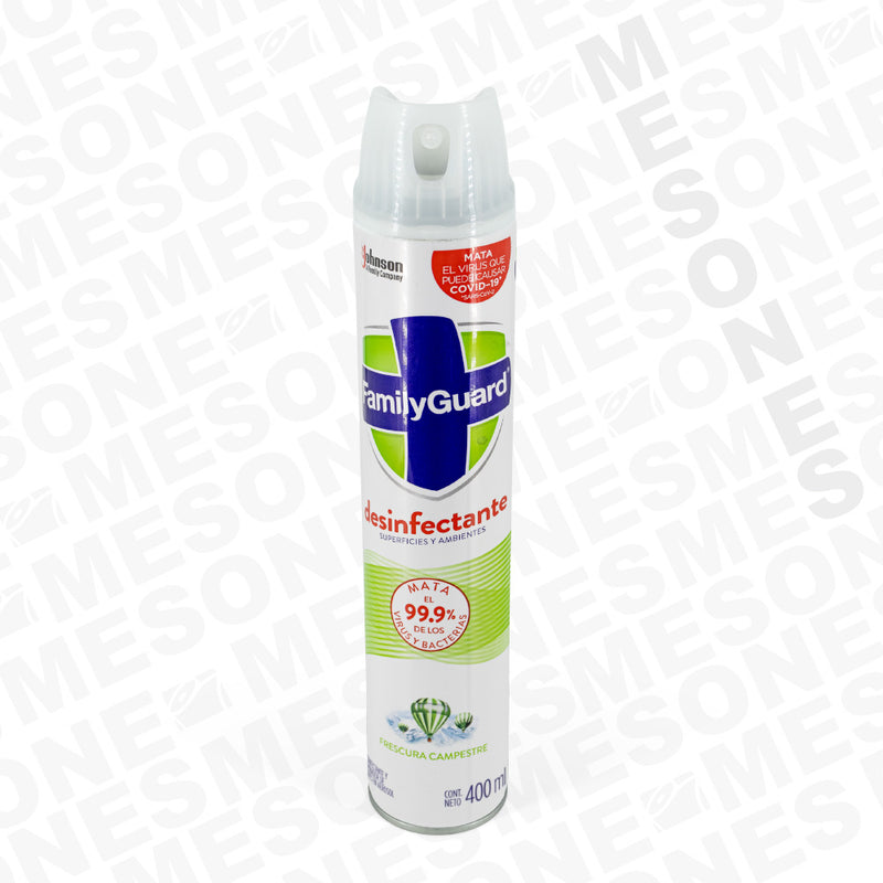 Family Guard Desinfectante en Aerosol Frescura Campestre 400 ml / 1 pieza 28650