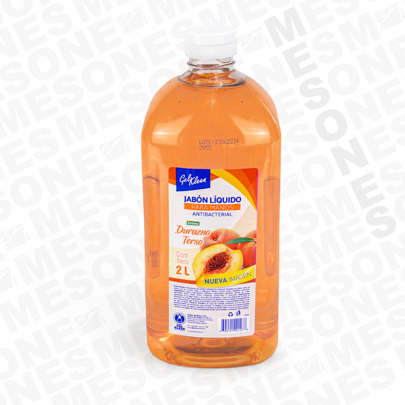 Gel Kleen Jabón Antibacterial Durazno 2 Lt. / 1 pieza 32512