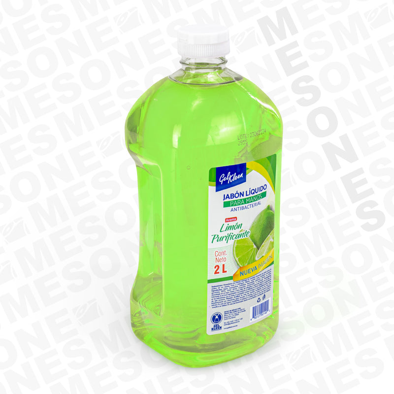 Gel Kleen Jabón Antibacterial Limón 2 Lt. / 1 pieza 32511