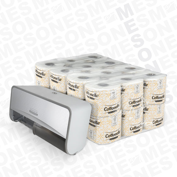 Kit Cottonelle Tradicional + Despachador ICON 90612+94436