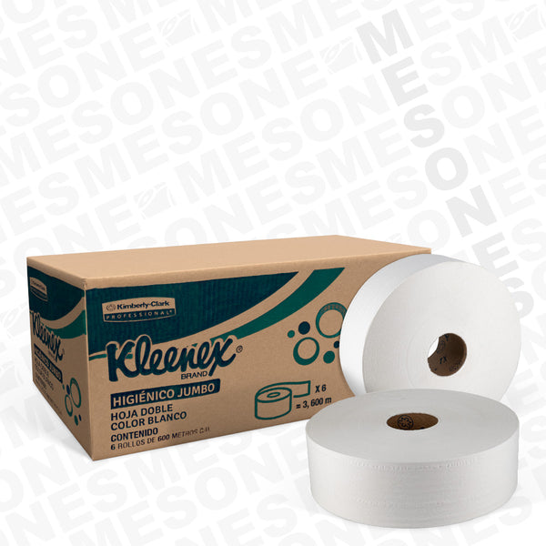 Kleenex Higiénico Jumbo Mr. 600 Metros HD / Caja con 6 rollos 90607