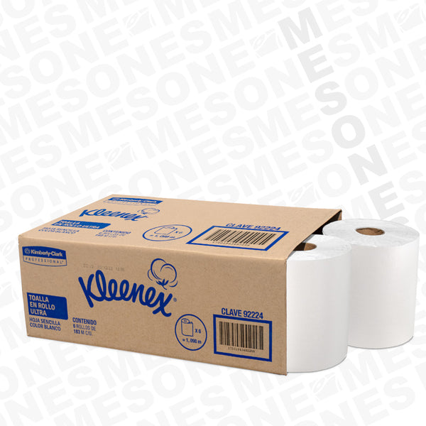 Kleenex Ultra Toalla Rollo tecnología TAD 183 Metros HS / Caja con 6 rollos 92224
