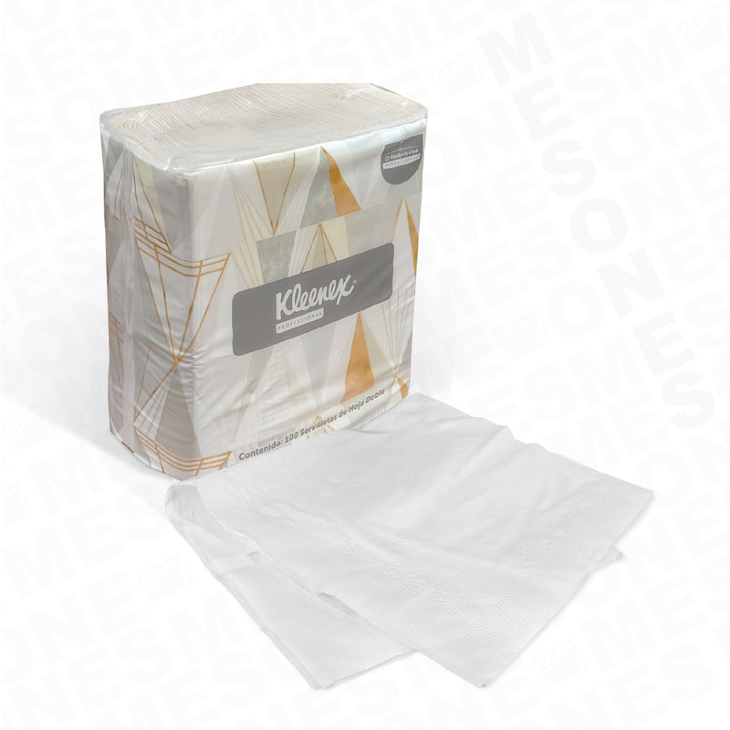 Kleenex de Lujo Servilleta Tradicional 100 H | Caja con 12 paq 91670