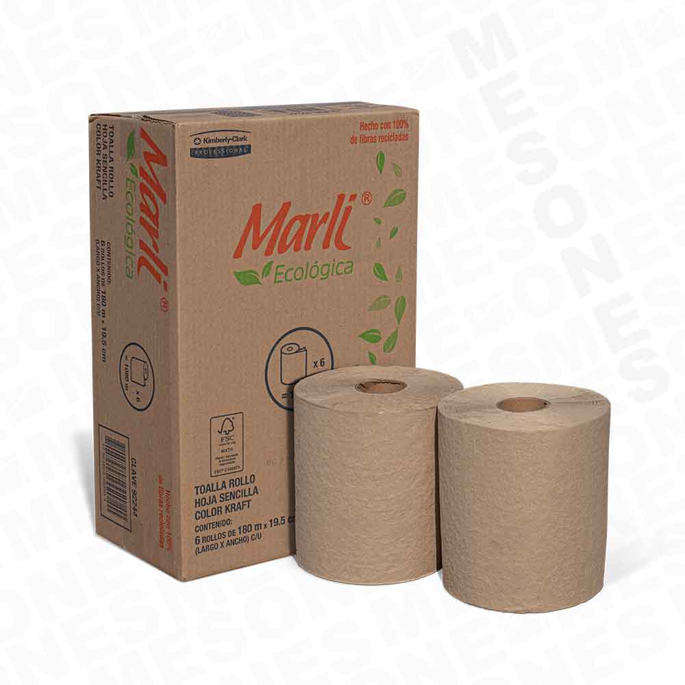 Marli Toalla Ecológica en Rollo 180 mts | Insumo Kimberly Clark ...