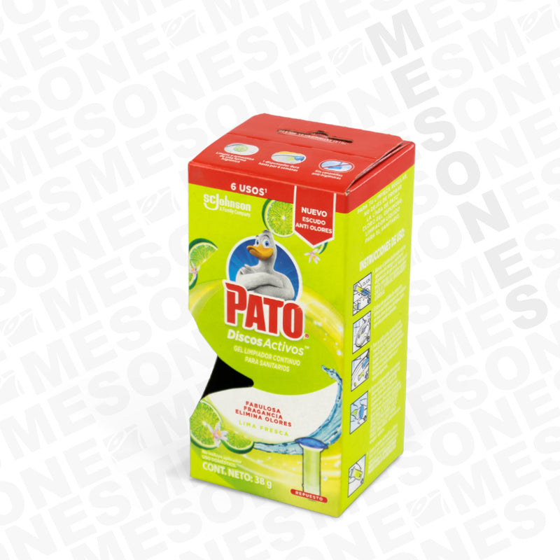 DISCOS ACTIVOS PATO AROMA LIMA FRESCA 12 GR.