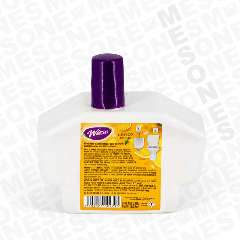 Wiese Liquido Goteador Citrus para Baño 270 grs. / 1 Pieza 50279