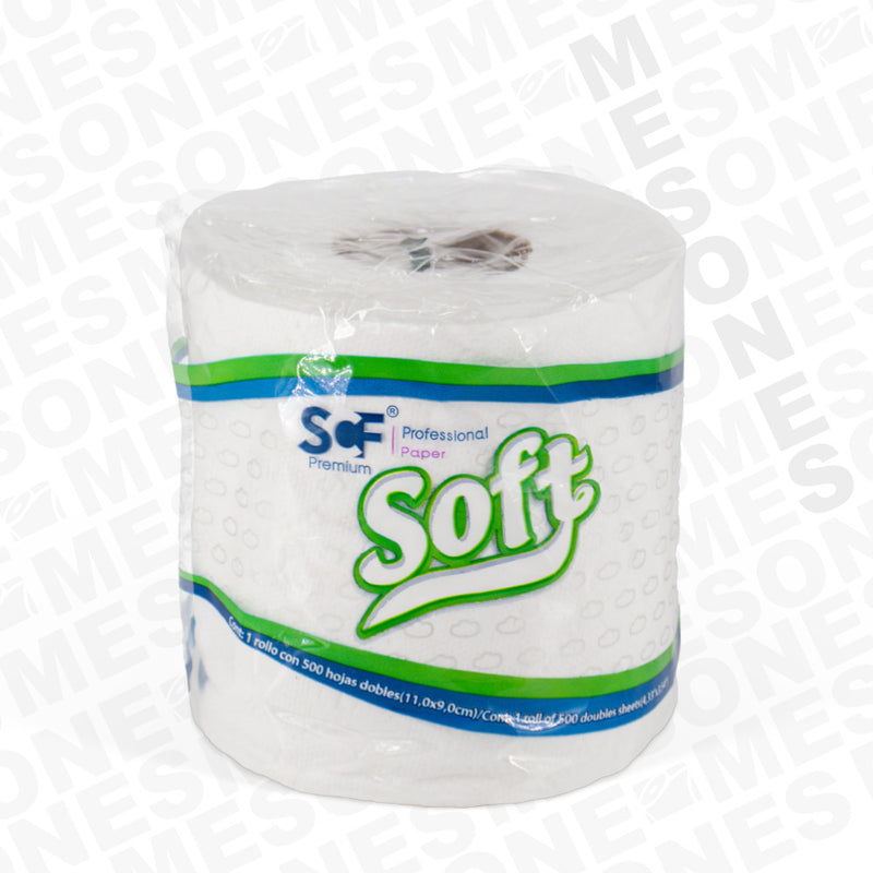 SCF Higiénico Tradicional Professional Paper Soft 500 HD / 36 rollos 15001