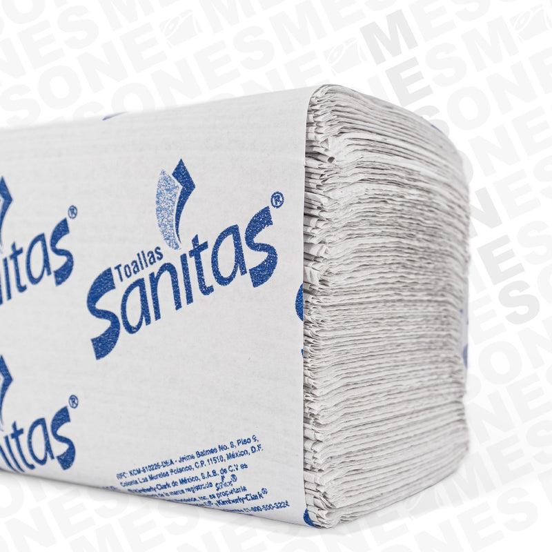 Toallas Sanitas Interdoblada Blanca 100 HD 92231 – Bodega de Papel Mesones