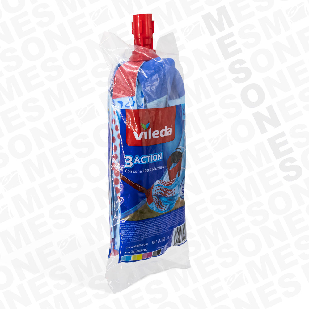 Vileda Mop 3 Action Azul | 51741 – Bodega de Papel Mesones | Tienda en ...