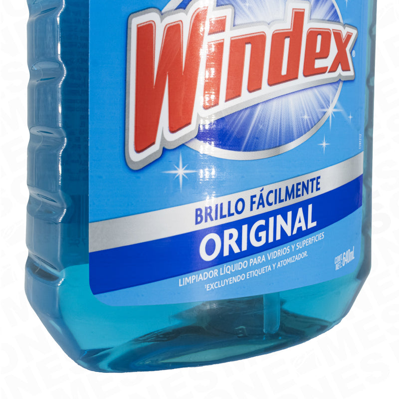 Windex Original Limpiador Líquido para Vidrios y Superficies con Atomizador 640ml / 1 pieza 22795