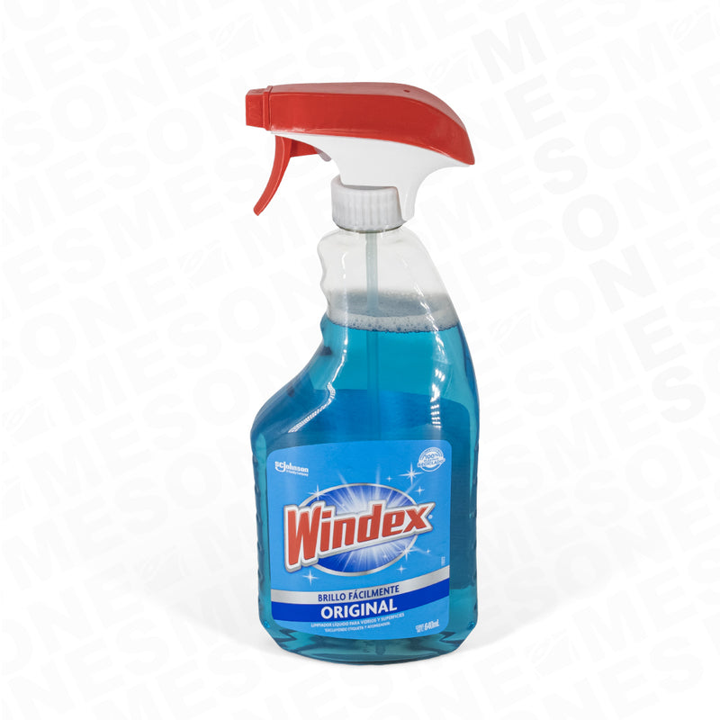 Windex Original Limpiador Líquido para Vidrios y Superficies con Atomizador 640ml / 1 pieza 22795