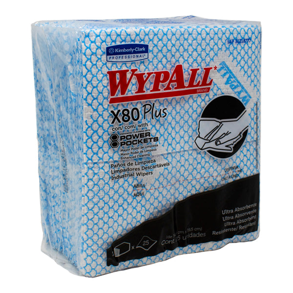 Wypall x80 Azul / Paquetes de 25 pieza