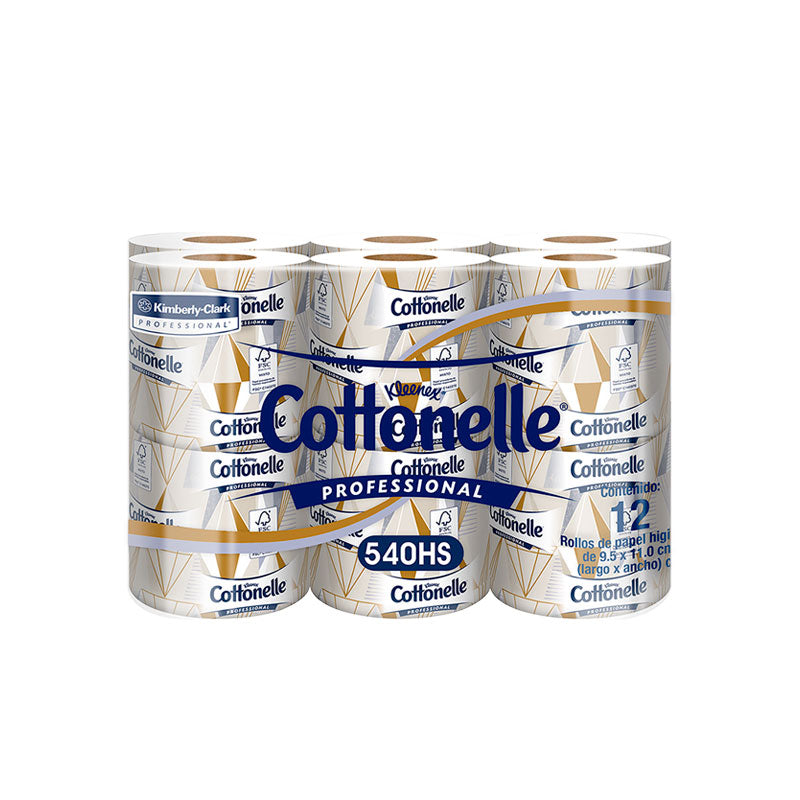 Kleenex Tradicional Cottonelle 540 HS / Paquete con 72 rollos 90498