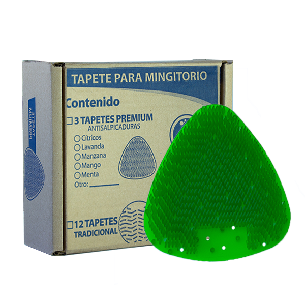 Tapete para Mingitorio Antisalpicaduras Aroma Manzana / Gel Kleen 3 pzas 04073