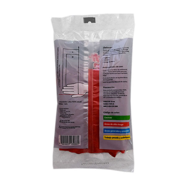 3M Guantes Scotch-Brite Satinado Rojo G 8-8 1/2 Professional / 1 pieza 18051