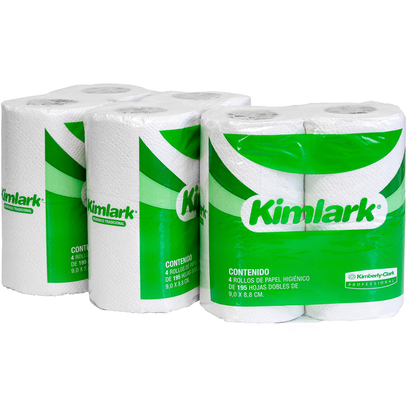 Kimlark Higiénico Tradicional 195 HD / Paq 96 rollos 90451