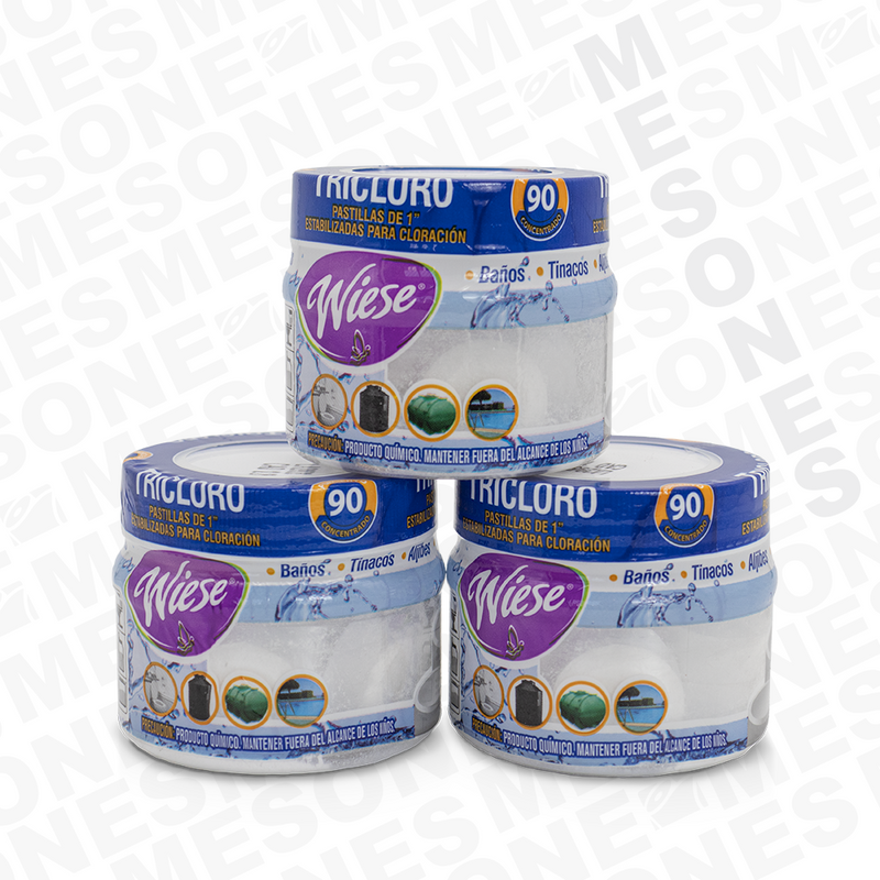 Wiese Pastilla Tricloro Bote de 7pz / 12gr 29556